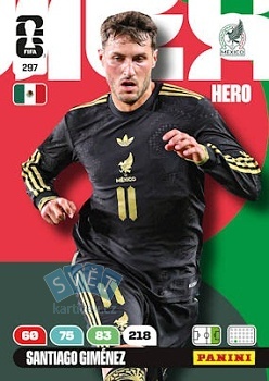 Santiago Gimenez Mexico Panini FIFA World Cup 2026 Adrenalyn XL #297